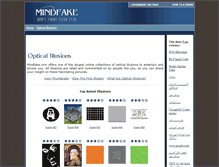 Tablet Screenshot of mindfake.com